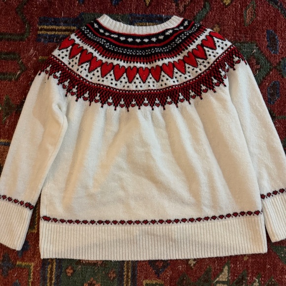CeCe LOVE-ly Hearts FairIsle Nordic Pattern Sweater Small - Picture 7 of 7